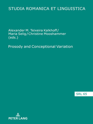 cover image of Prosody and Conceptional Variation